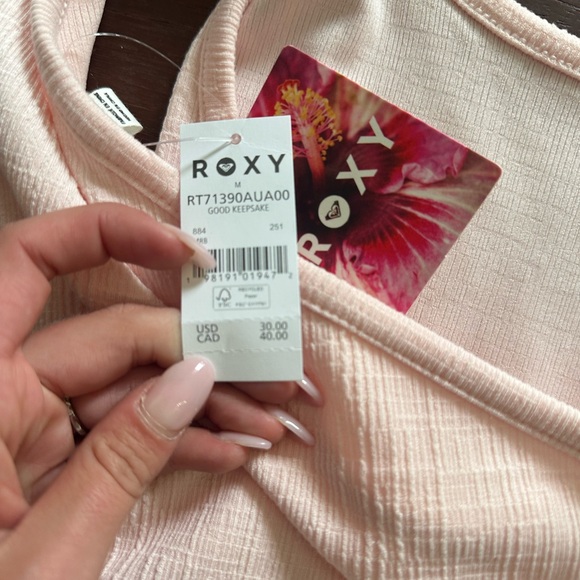 NWT Ribbed Pink Roxy Tank - Picture 5 of 7